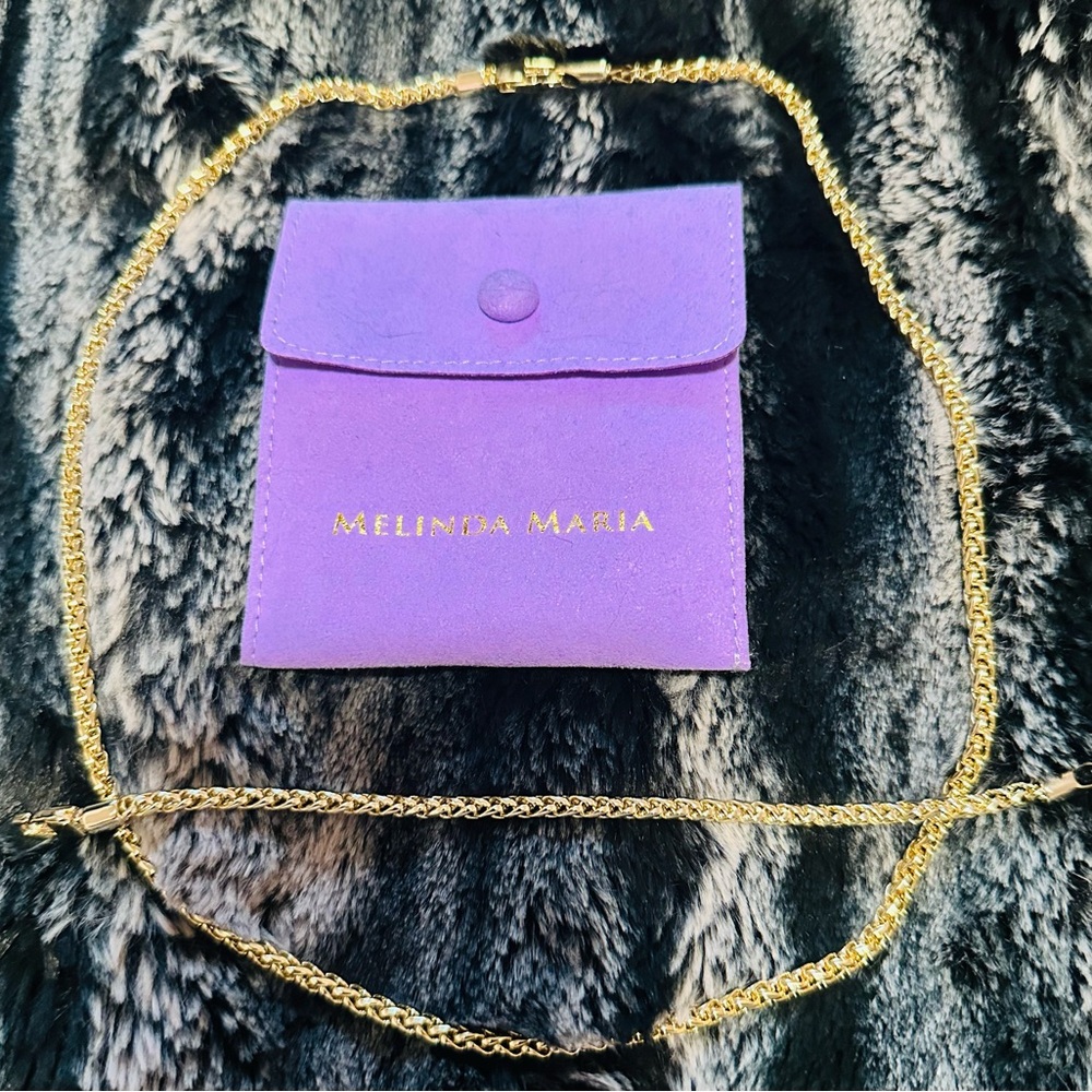 Melinda Maria Gold Chain with Matching bracelet
